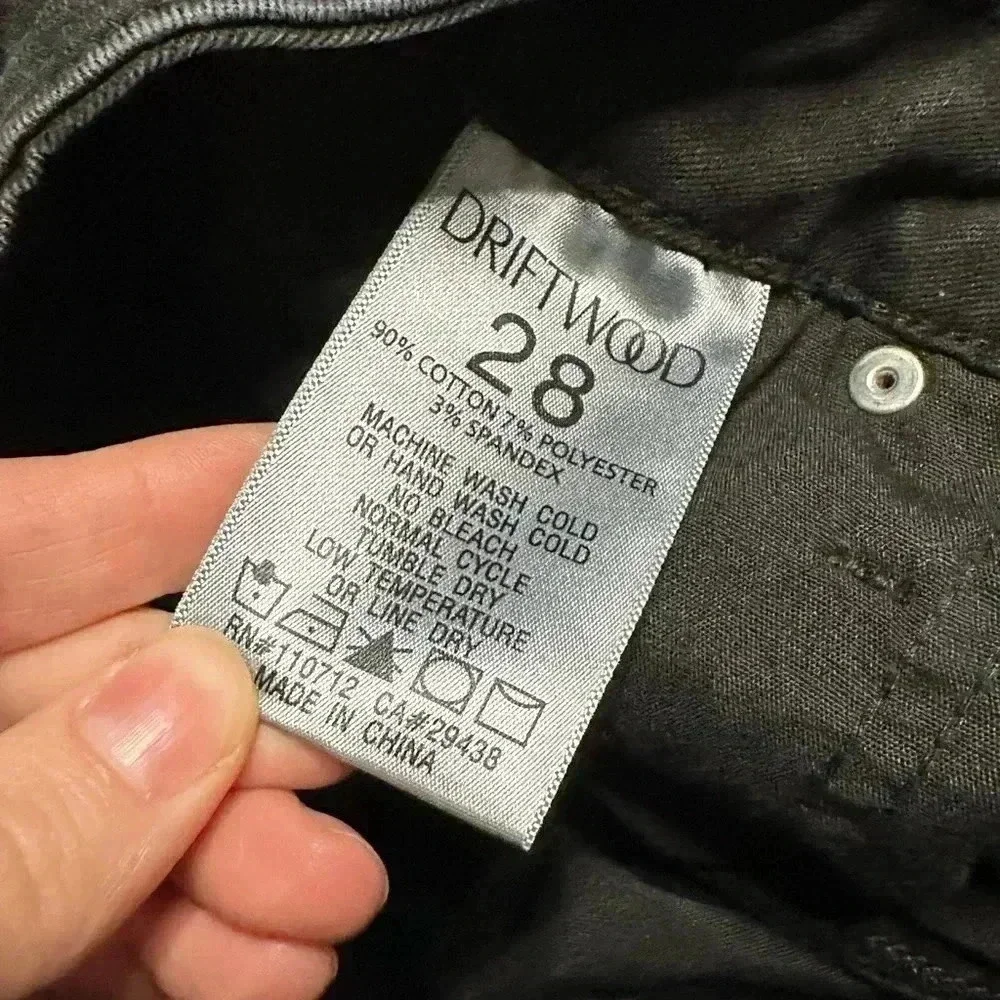 DRIFTWOOD  Sundance Jackie Star Spangled Black Skinny Stretch Jeans Size 28